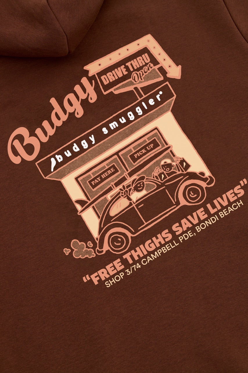 Hoodie in Brown Bondi Store - Image 5