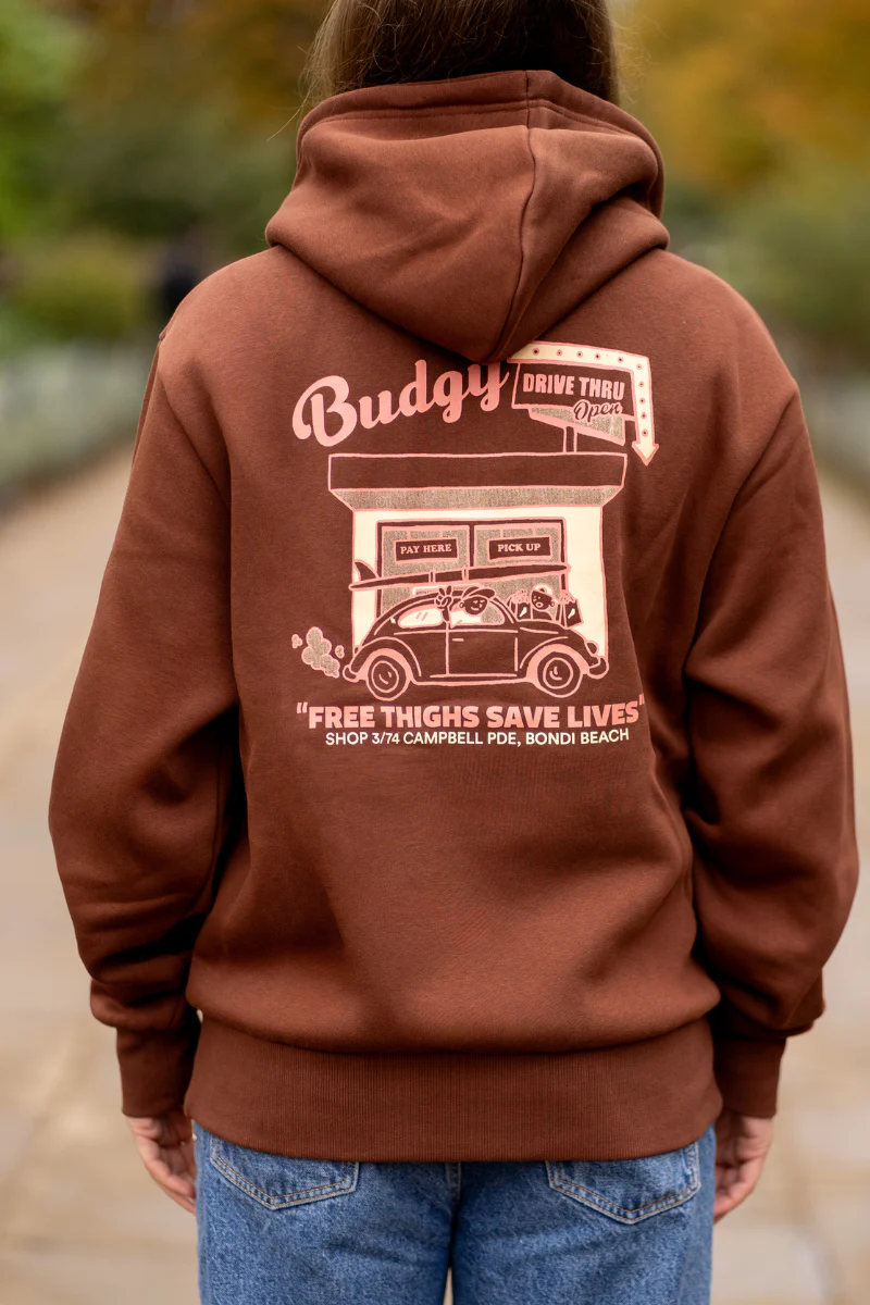 Hoodie in Brown Bondi Store - Image 6