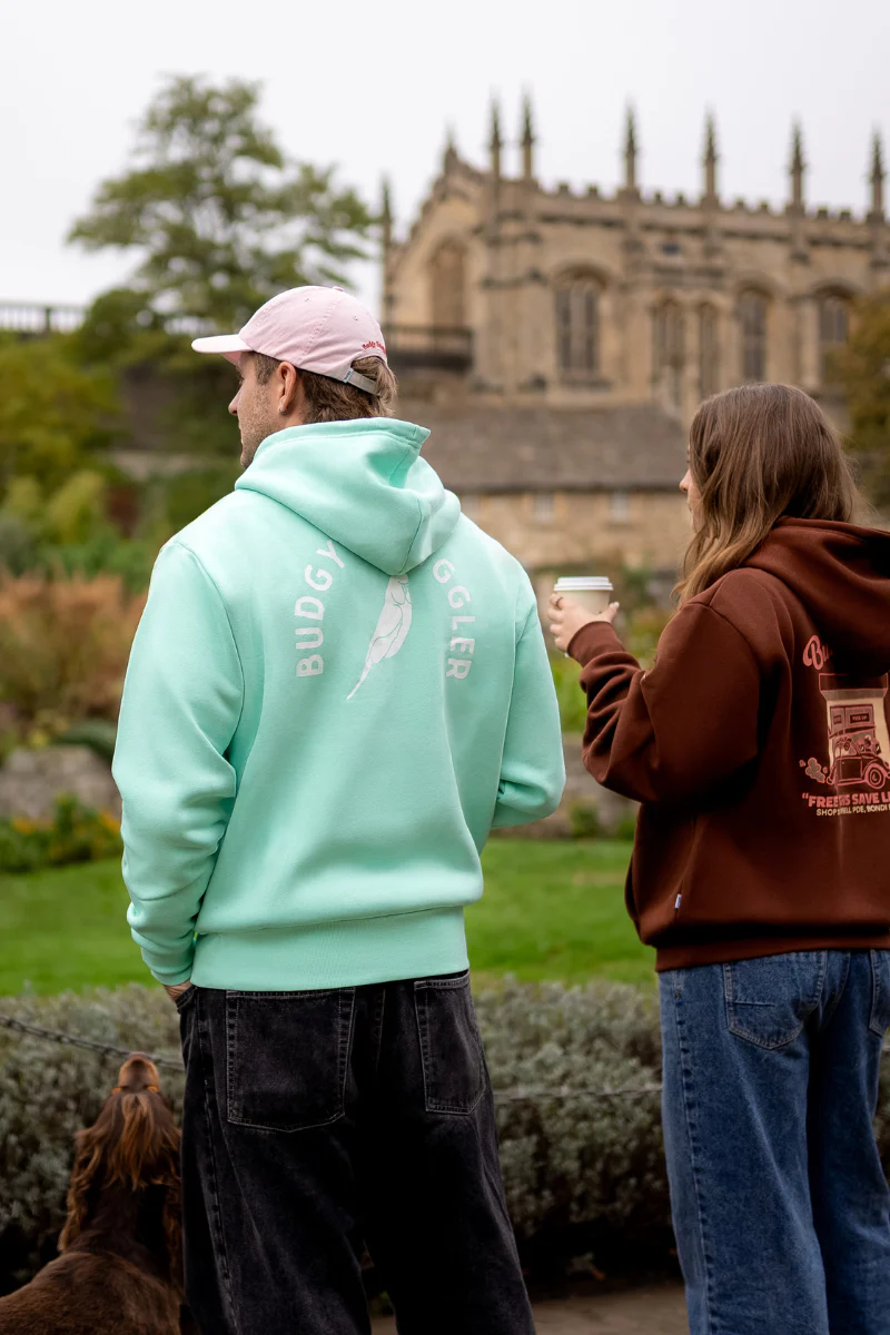 Hoodie in Teal Budgy Arch - Image 10