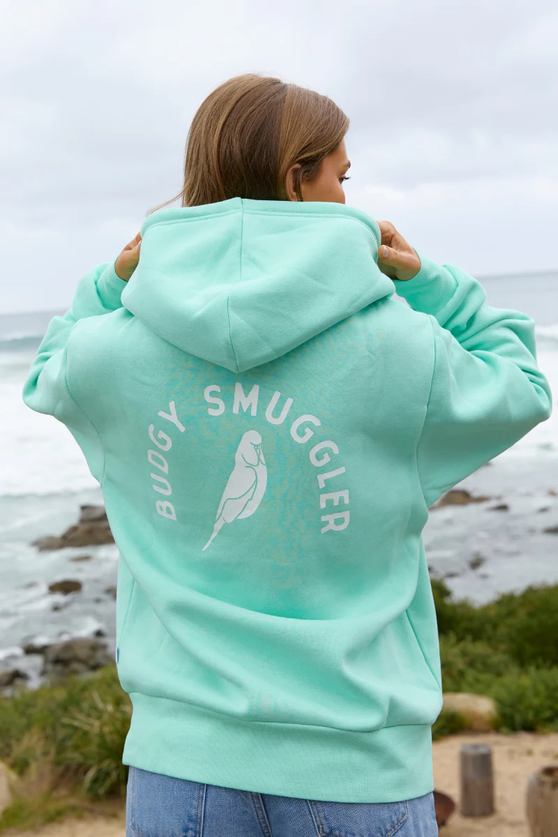 Hoodie in Teal Budgy Arch - Image 6