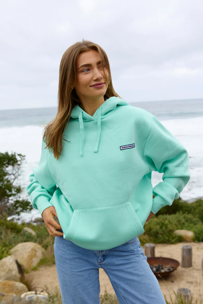 Hoodie in Teal Budgy Arch - Image 7
