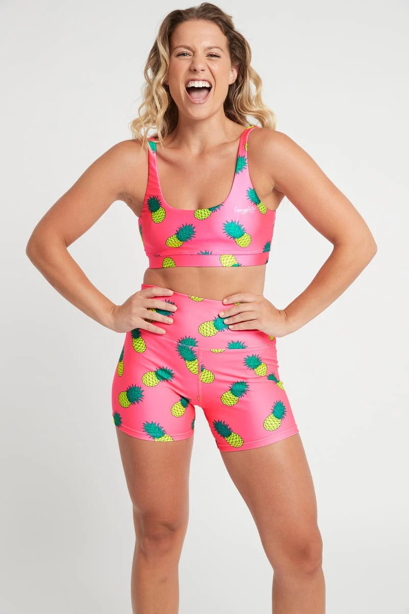 Booty Shorts in Pink Pineapple - Image 3