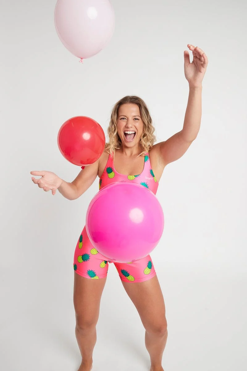 Booty Shorts in Pink Pineapple - Image 4