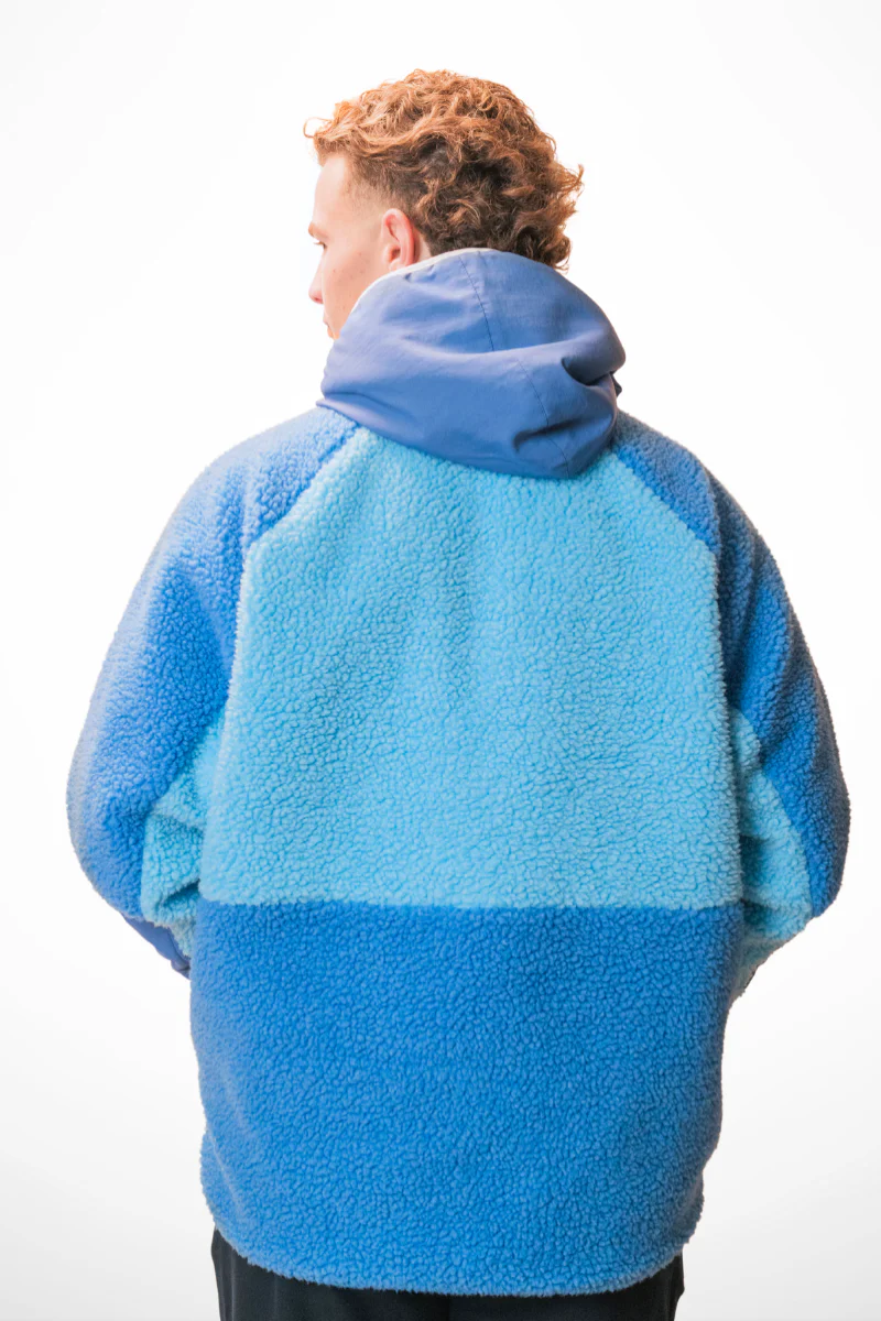 Retro Polar Fleece in Blue On Blue Baby - Image 6