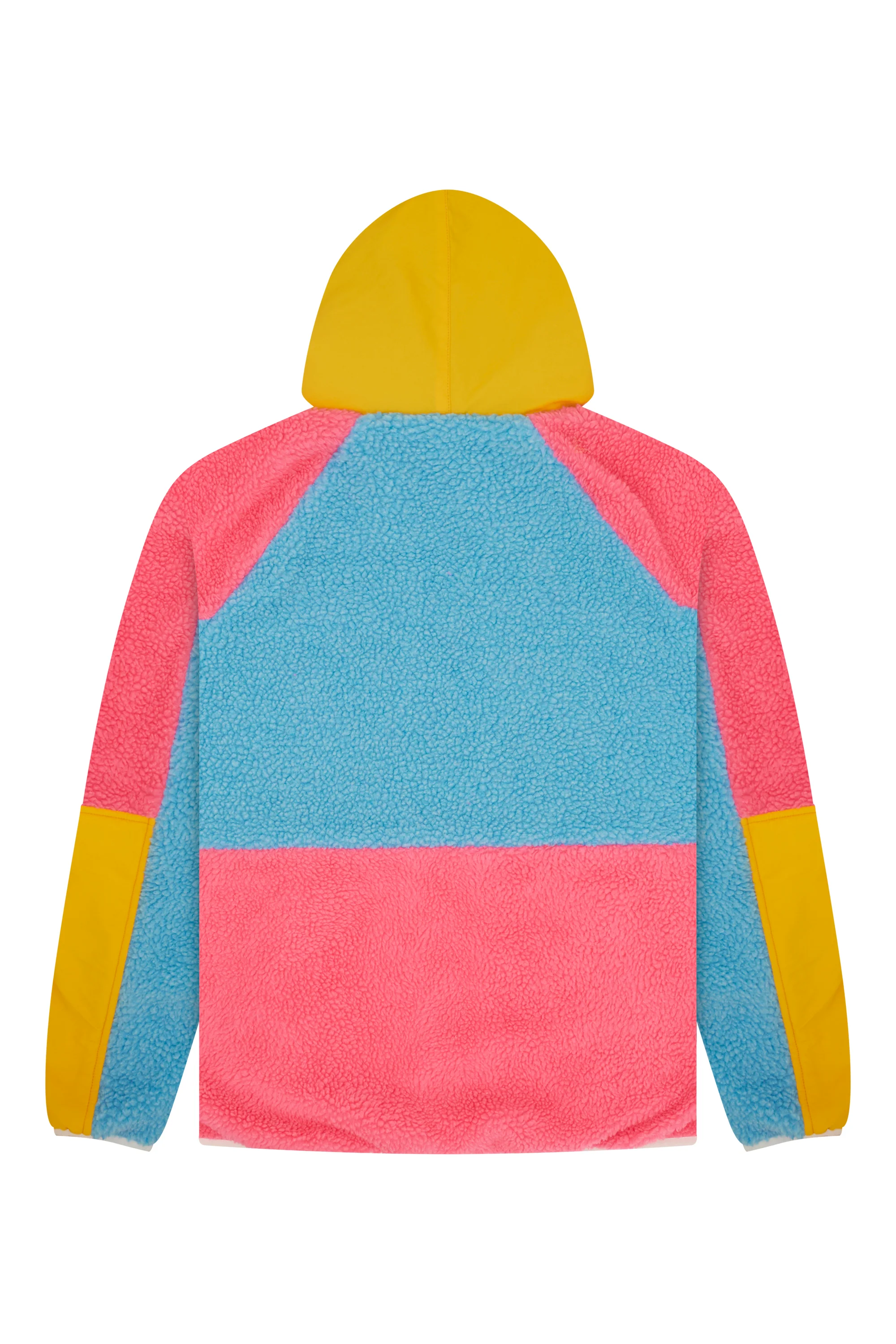 Retro Polar Fleece in Blue, Pink and Warm Yellow - Image 7