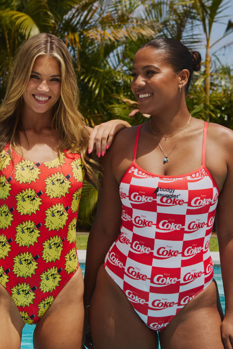 Thin Strap Racer in Coke Squares - Image 8