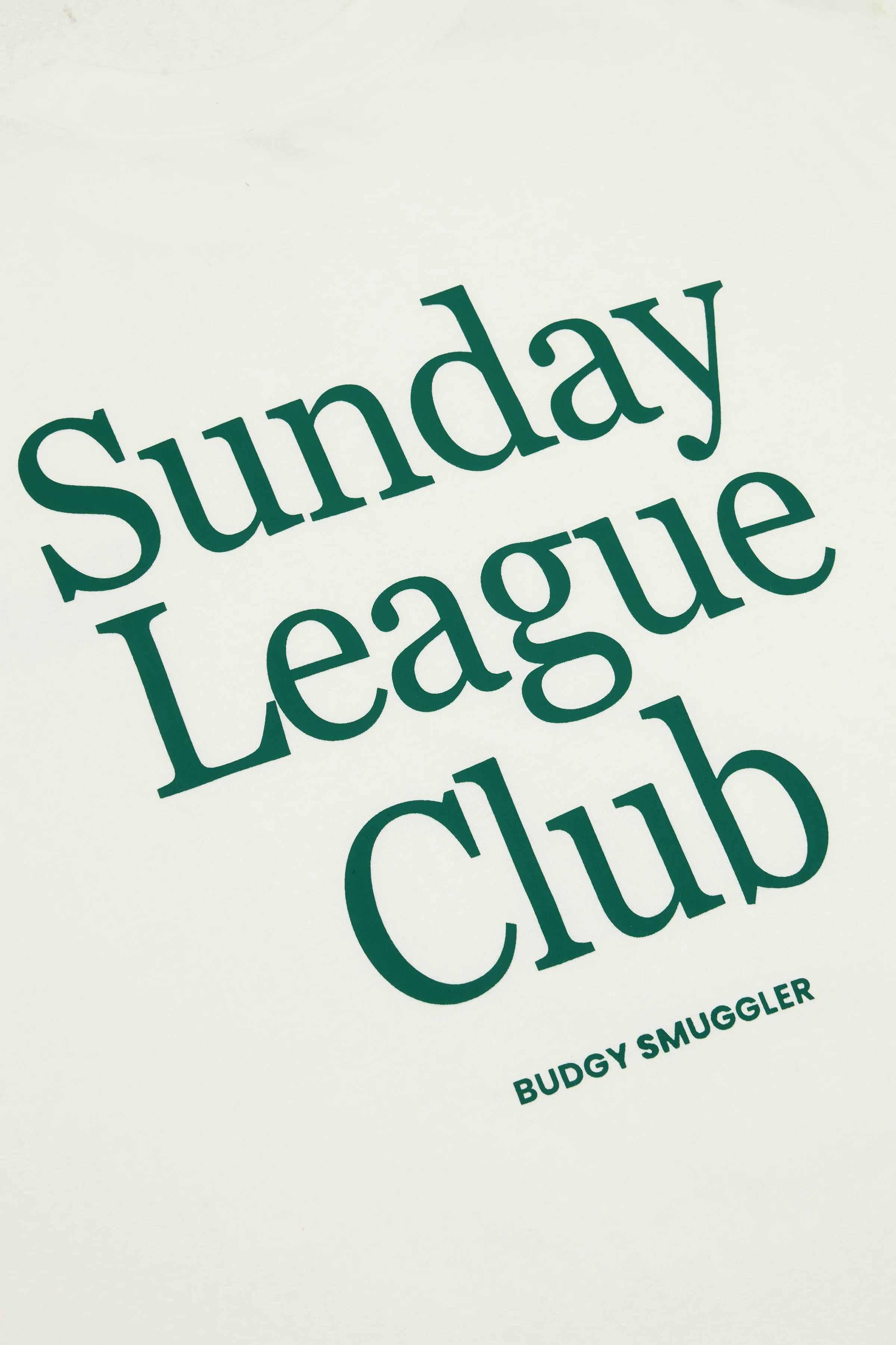 White Oversized Long Sleeve Tee with Sunday League Club - Image 5